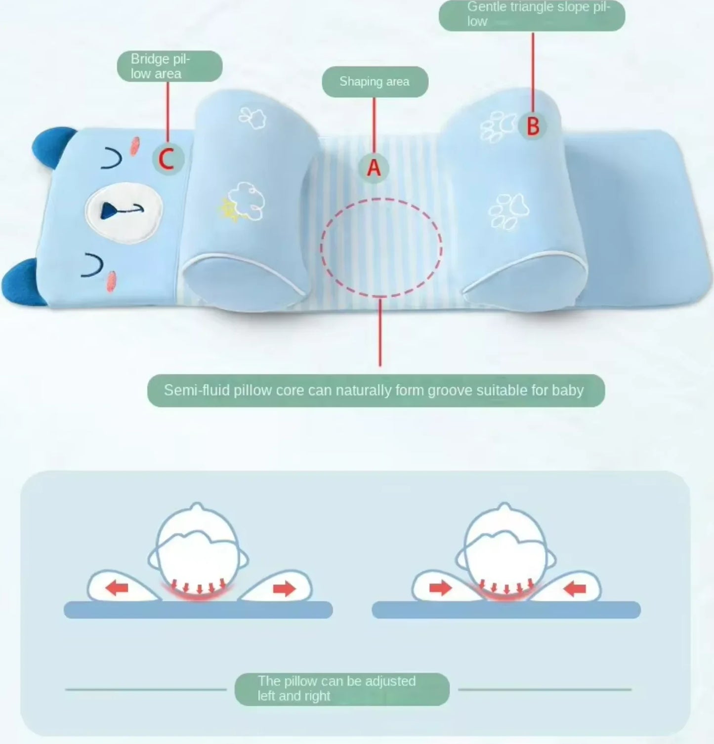 Baby Head Support Pillow